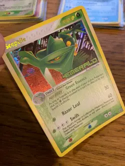 NM! Sceptile (10/106) EX Emerald Stamped Reverse Holo Rare Pokemon Card! - Image 3