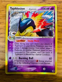 LP! Typhlosion (12/101) EX Dragon Frontiers Delta Species Holo Pokemon Card! - Image 1