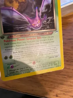 1st Edition Dark Crobat (2/105) Holo Neo Destiny Set Pokemon Card! FREE P&P! - Image 3