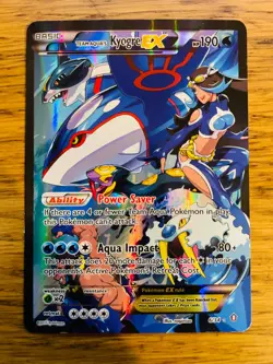 EXC! Team Aqua's Kyogre EX (6/34) XY Double Crisis Holo Ultra Rare Pokemon Card! - Image 1