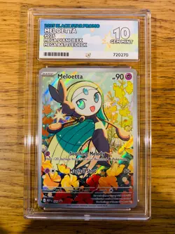 ACE 10! Meloetta MEP 026 Mega Diancie Ex Battle Deck Promo PSA Pokemon Card! - Image 1