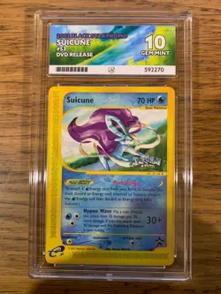 ACE 10! POP 2! Suicune # 53 WOTC Black Star Promo Pokemon 4EVER Pokemon Card! - Image 1