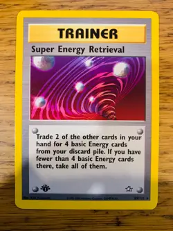1st Edition Super Energy (89/111) Neo Genesis Set Rare Pokemon Card! - Image 1