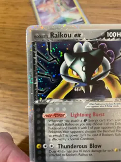 NM! Rocket's Raikou ex (108/107) EX Deoxys Secret Rare Holo Pokemon Card! - Image 3