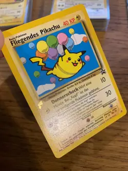 NM! German Flying Pikachu No.25 World Collection Black Star Promo Pokemon Card! - Image 3