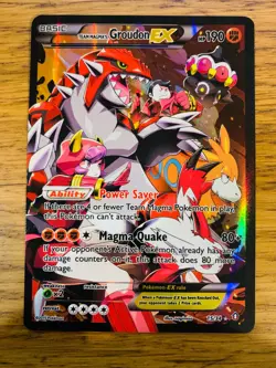 Team Magma's Groudon EX (15/34) XY Double Crisis Holo Ultra Rare Pokemon Card! - Image 1