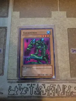 YUGIOH TCG TAKRIMINOS MP1-006 SUPER UNLIMITED EDITION LP - Image 1