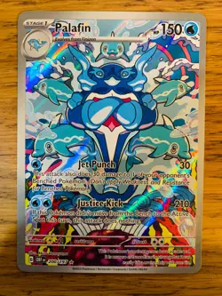 NEAR MINT! Palafin (200/197) Obsidian Flames Illustration Rare Pokemon Card! - Image 1