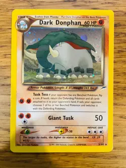NEAR MINT! Dark Donphan (3/105) Holo Neo Destiny Pokemon Card! FAST P&P! - Image 1