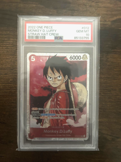 PSA 10 Monkey D. Luffy ST01-012 Englisch One Piece Card - Image 1