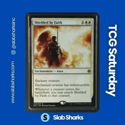 2017 MAGIC: THE GATHERING EXPLORERS OF IXALAN #004/047 SHIELDED BY FAITH - Image 1