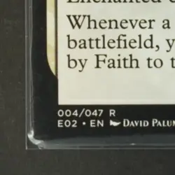 2017 MAGIC: THE GATHERING EXPLORERS OF IXALAN #004/047 SHIELDED BY FAITH - Image 4