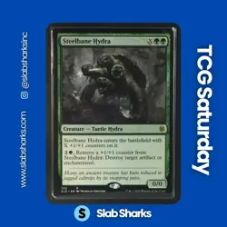 2019 MAGIC: THE GATHERING THRONE OF ELDRAINE #322 STEELBANE HYDRA - Image 1