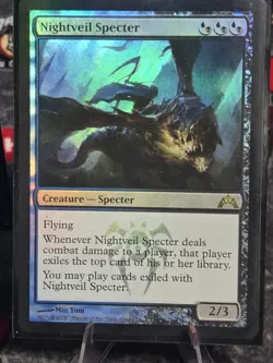 Playset MTG FOIL x4 Nightveil Specter - Gatecrash #222 - Image 2