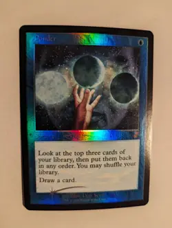 1x FOIL Ponder Retro NM - Time Spiral Remastered Magic MTG x1 - Image 1