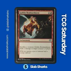 2014 MAGIC: THE GATHERING DUEL DECKS #024/082 GOBLIN BOMBARDMENT - Image 1
