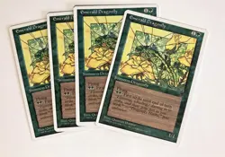 Emerald Dragonfly (4) NM Chronicles MTG Magic the Gathering - Image 1