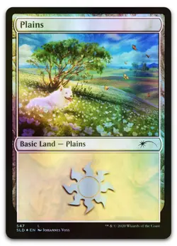 Plains (547) #547 (Foil) (NM) Secret Lair Drop SLD Magic MTG - Image 1