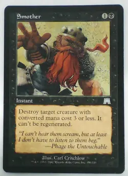 Magic The Gathering Onslaught Smother #170/350 - LP/MP - Image 2