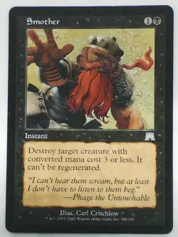 Magic The Gathering Onslaught Smother #170/350 - LP/MP - Image 4