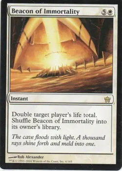 MTG: Fifth Dawn: Beacon of Immortality: Lightly Played Condition - Image 1