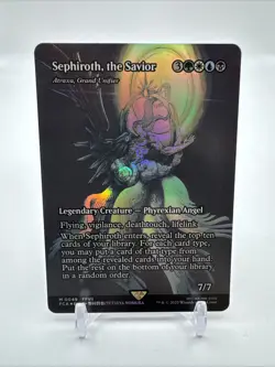 1x Sephiroth, the Savior, Showcase Art 0049, Foil, Final Fantasy, Magic MTG NM - Image 1