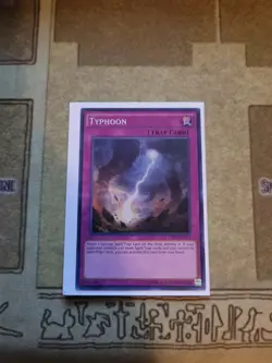 YUGIOH TCG TYPHOON OP01-EN013 SUPER UNLIMITED EDITION NM - Image 1