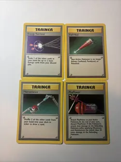 Pokemon Base Set Trainer Lot Of 81/102 82/102 83/102 84/102 - Image 1