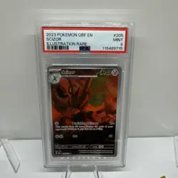 Scizor 205/197 PSA 9 IR Obsidian Flames Sv03 ILLUSTRATION RARE HOLO Pokemon Foil - Image 1