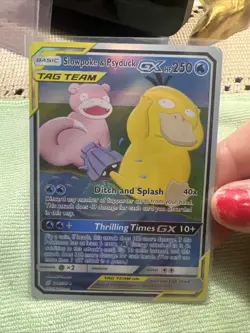 Pokemon Slowpoke & Psyduck GX TAG TEAM Super Rare Holo 218/236 Near Mint - Image 2