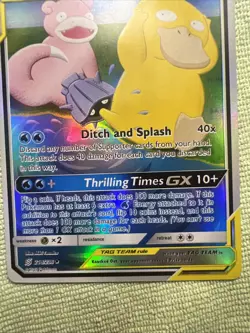 Pokemon Slowpoke & Psyduck GX TAG TEAM Super Rare Holo 218/236 Near Mint - Image 5