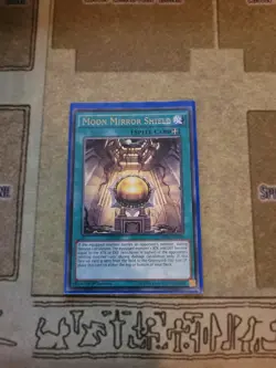 YUGIOH TCG MOON MIRROR SHIELD MP16-EN039 RARE 1ST EDITION NM - Image 1
