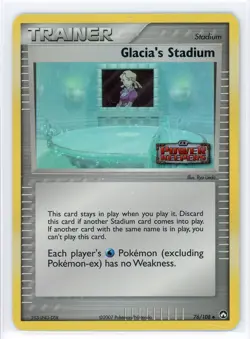 Pokemon TCG - Glacia's Stadium 76/108 - EX Power Keepers - Stamped Reverse - Image 1