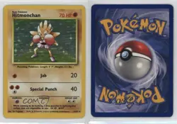 Hitmonchan Holo Pokemon Base Set #7 1999 - Image 3