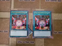 YUGIOH 2X SPELL REPRODUCTION LCKC-EN045 ULTRA 1ST ED NM - Image 1