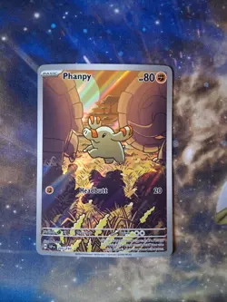 Pokemon TCG Phanpy Card Surging Sparks 205/191 Near Mint Condition - Image 1