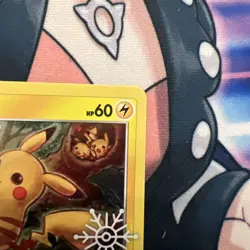 Pokemon Pikachu SWSH153 Snowflake Stamped Cosmos Holo Holiday Advent Calendar NM - Image 2