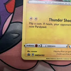 Pokemon Pikachu SWSH153 Snowflake Stamped Cosmos Holo Holiday Advent Calendar NM - Image 4