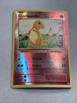 Pokemon TCG 2016 Trading Card -- XY Evolutions Charmander 9/108 Rev Holo Foil - Image 2