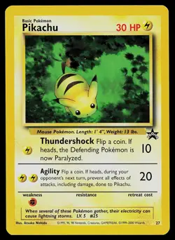 Pokemon Card - Pikachu Wizards Black Star Promos 27 Promo - Image 1