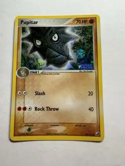 Pokemon Card - Pupitar Unseen Forces 70/115 Common Reverse Holo Stamped - Image 1