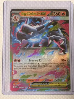 Mega Charizard X ex 013/094 Double Rare Phantasmal Flames Pokemon Near Mint - Image 1