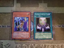 YUGIOH GUARDIAN TRYCE RARE LP + TWIN SWORDS OF FLASHING LIGHT TRYCE DCR COM LP - Image 1