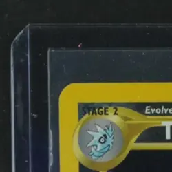 2001 POKEMON NEO DISCOVERY #12/75 TYRANITAR HOLO RARE - Image 3