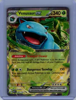 Pokemon SV: Scarlet & Violet 151 #003/165 Venusaur ex Near Mint or Better - Image 1