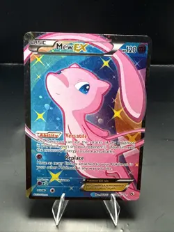 Pokemon Mew EX Full Art Ultra Rare Holo RC24/RC25 Legendary Treasures LP - Image 2