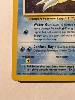 Lapras 10/62 Fossil Holo Pokemon TCG MP Vintage! Awesome Card 🔥 - Image 5