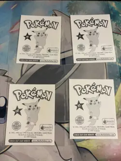 Vintage Pokemon Merlin Sticker Lot Of 4 - Regular - Near Mint - Image 2