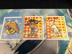 Vintage Pokemon Merlin Sticker Lot Of 3 - Regular - Near Mint - Image 1