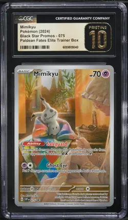2024 Pokemon Mimikyu SV Black Star Promo Paldean Fates #75 CGC 10 PRISTINE - Image 1
